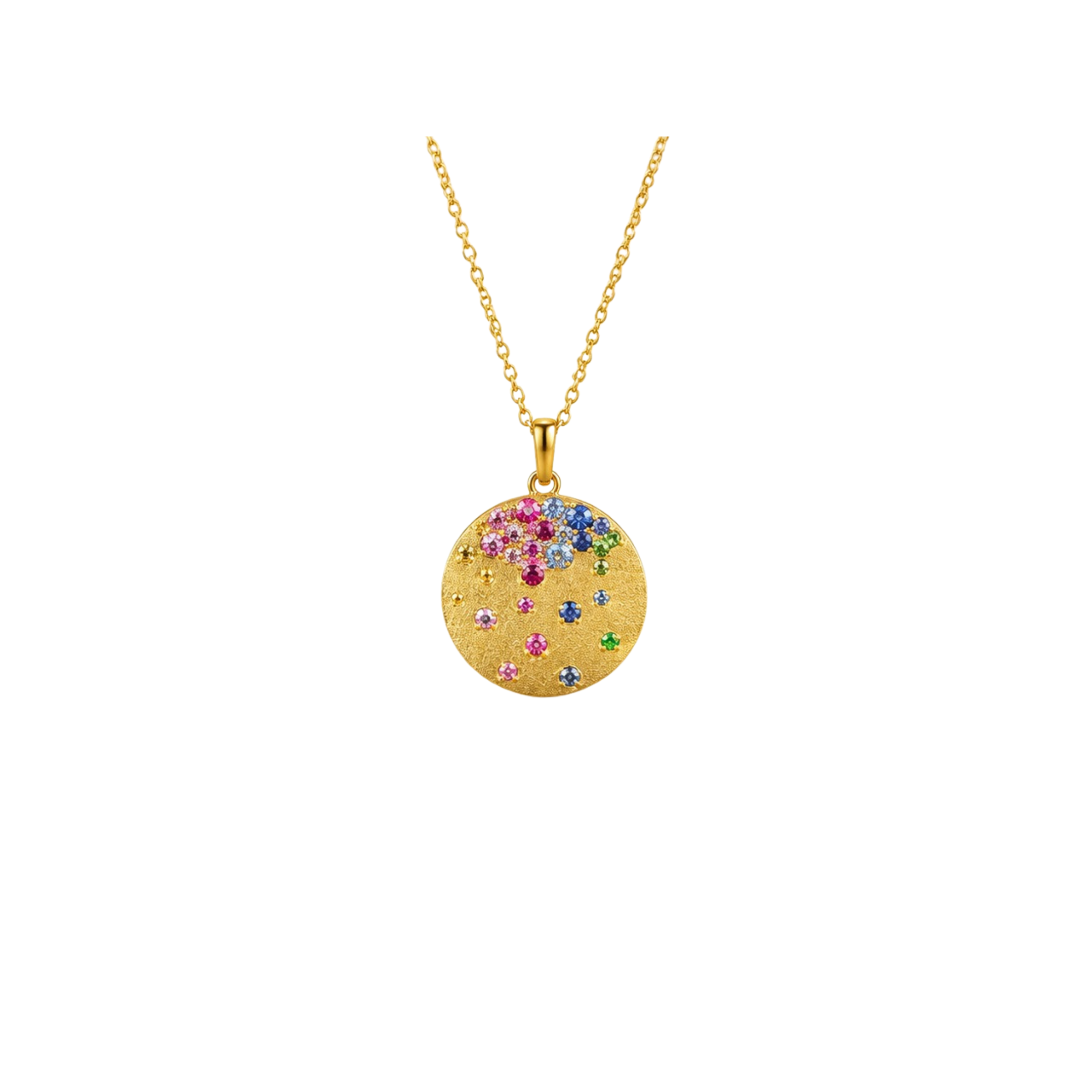 Falling Diamond & Gemstone Coin