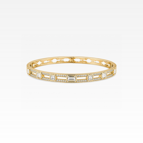 Bezel Set Diamond Bangle