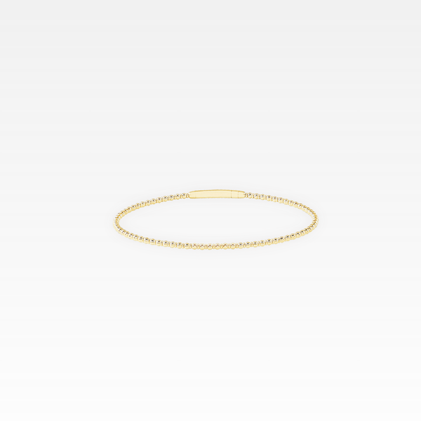 Beaded Flexible Gold Bracelet