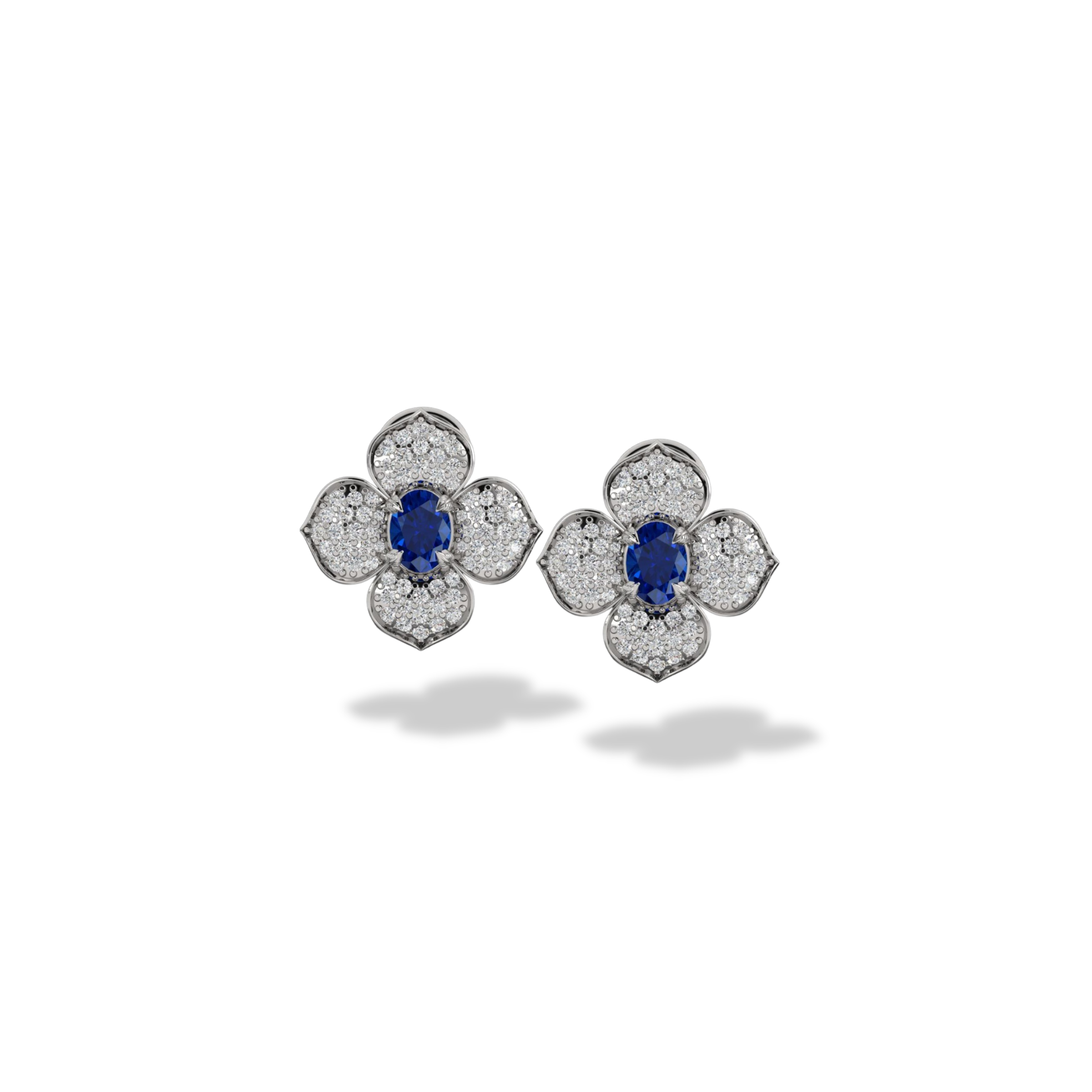 Diamond & Sapphire Earrings