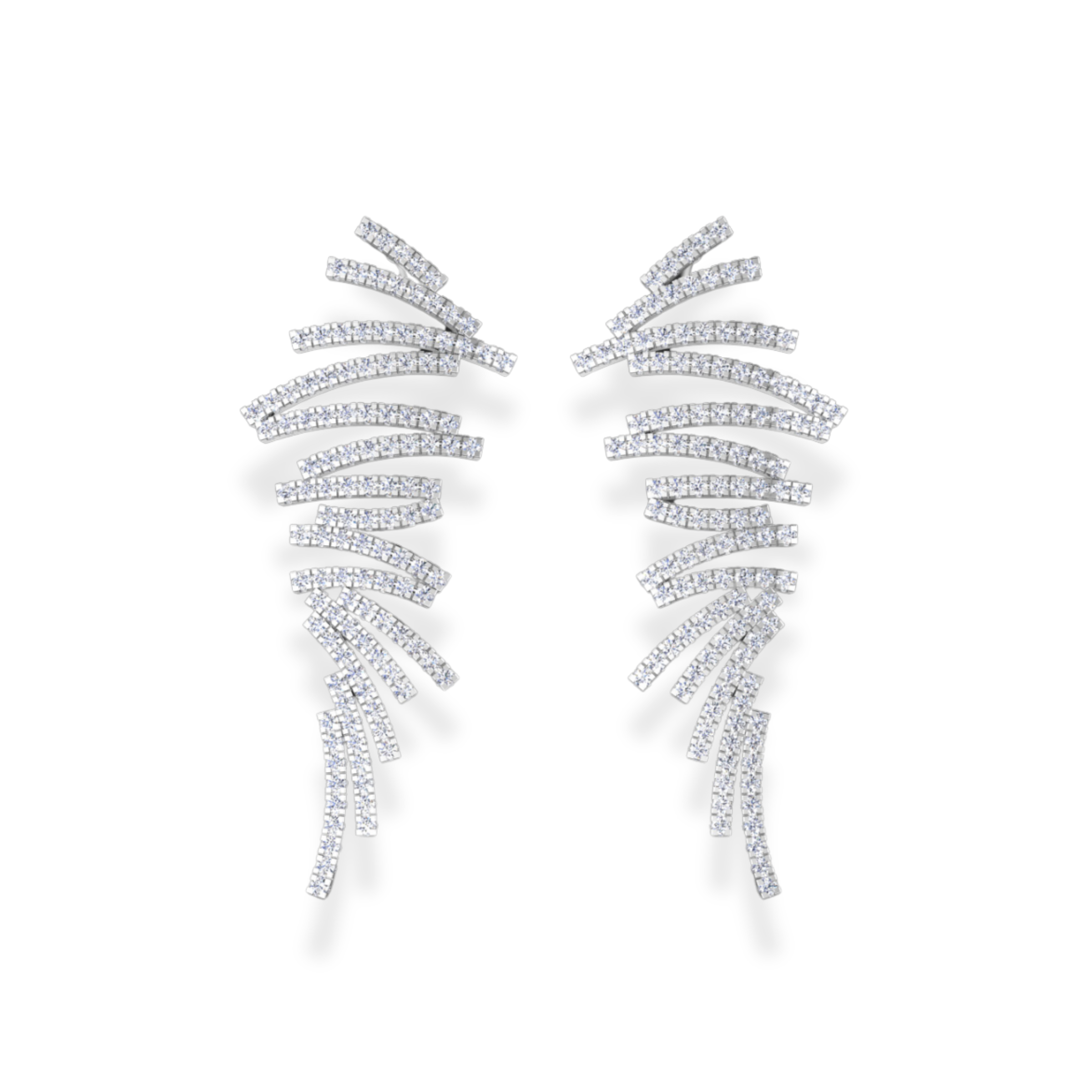 Diamond Dangle Earrings