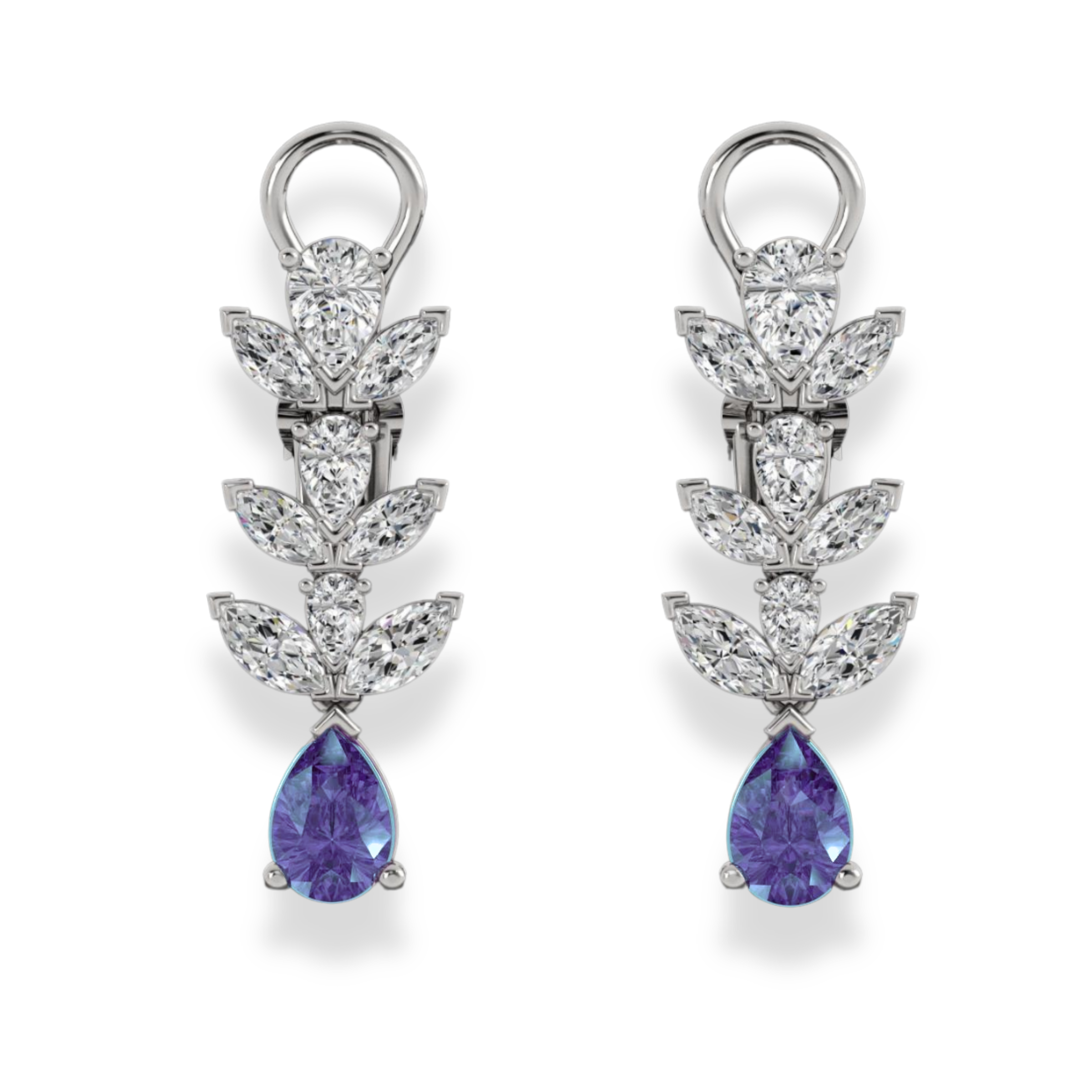 Tanzanite & Diamond Earrings