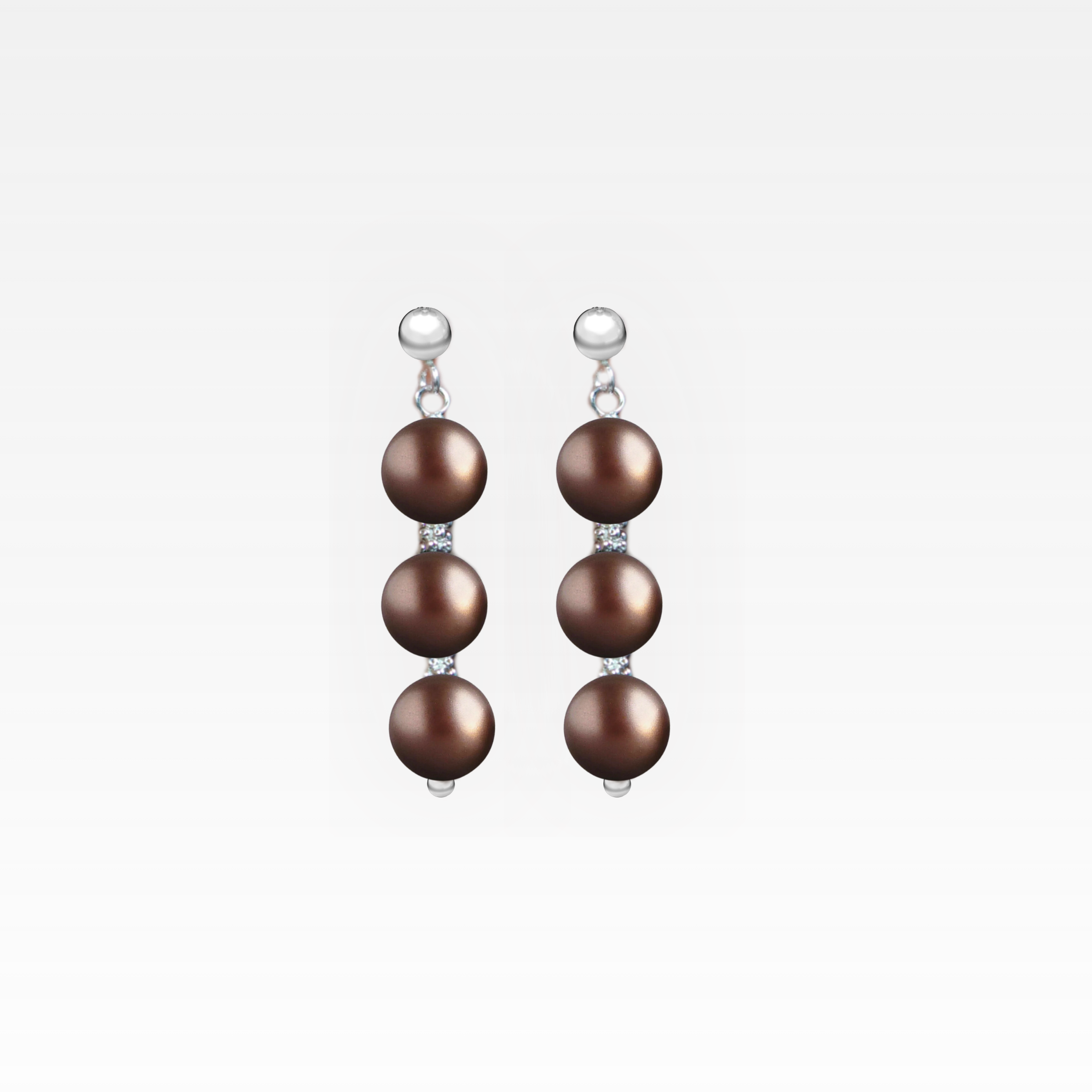 Chocolate Pearl Earrings