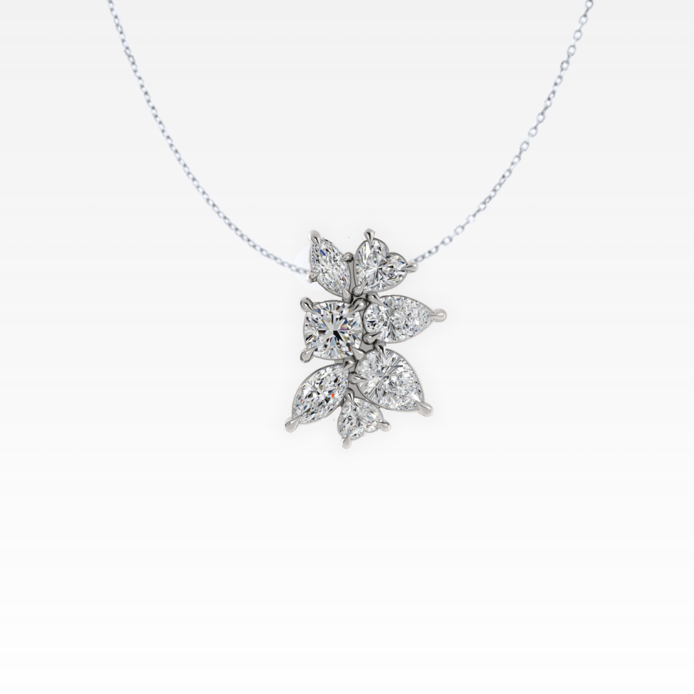 Multi-Shaped Diamond Necklace