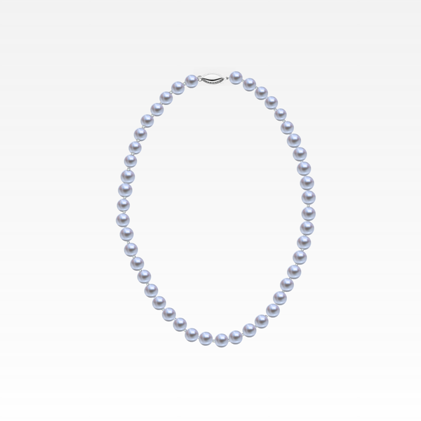 Grey-Blue Pearl Necklace
