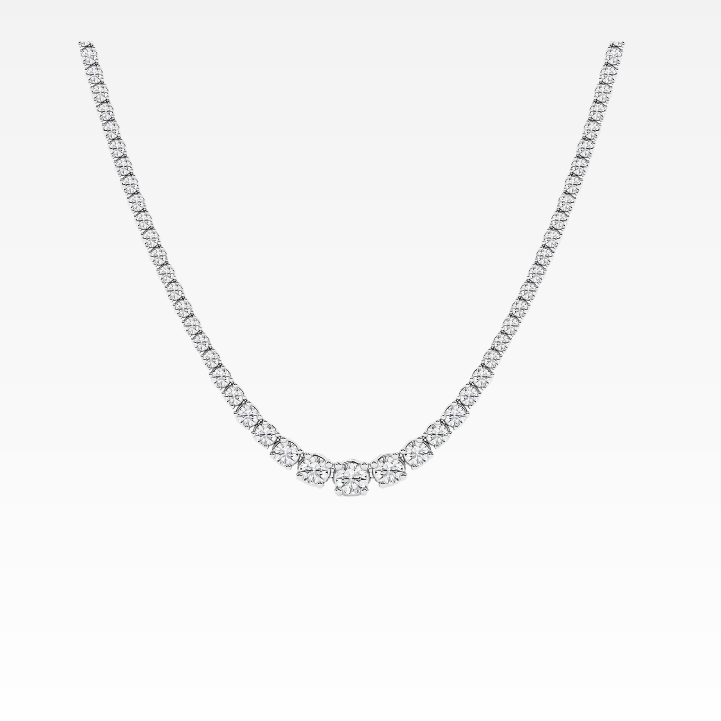 Graduated Tennis Necklace 17"