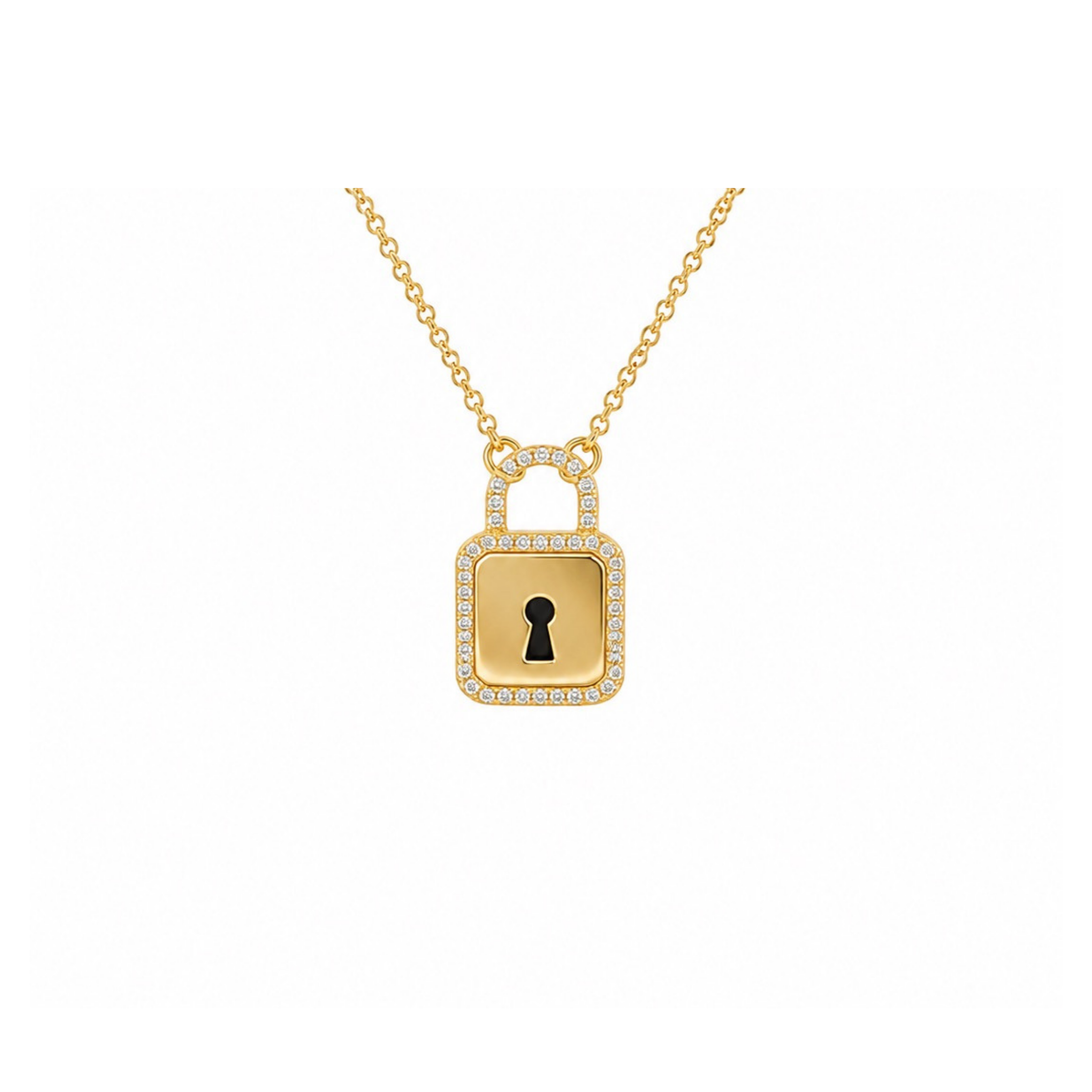Lock Diamond Pendant