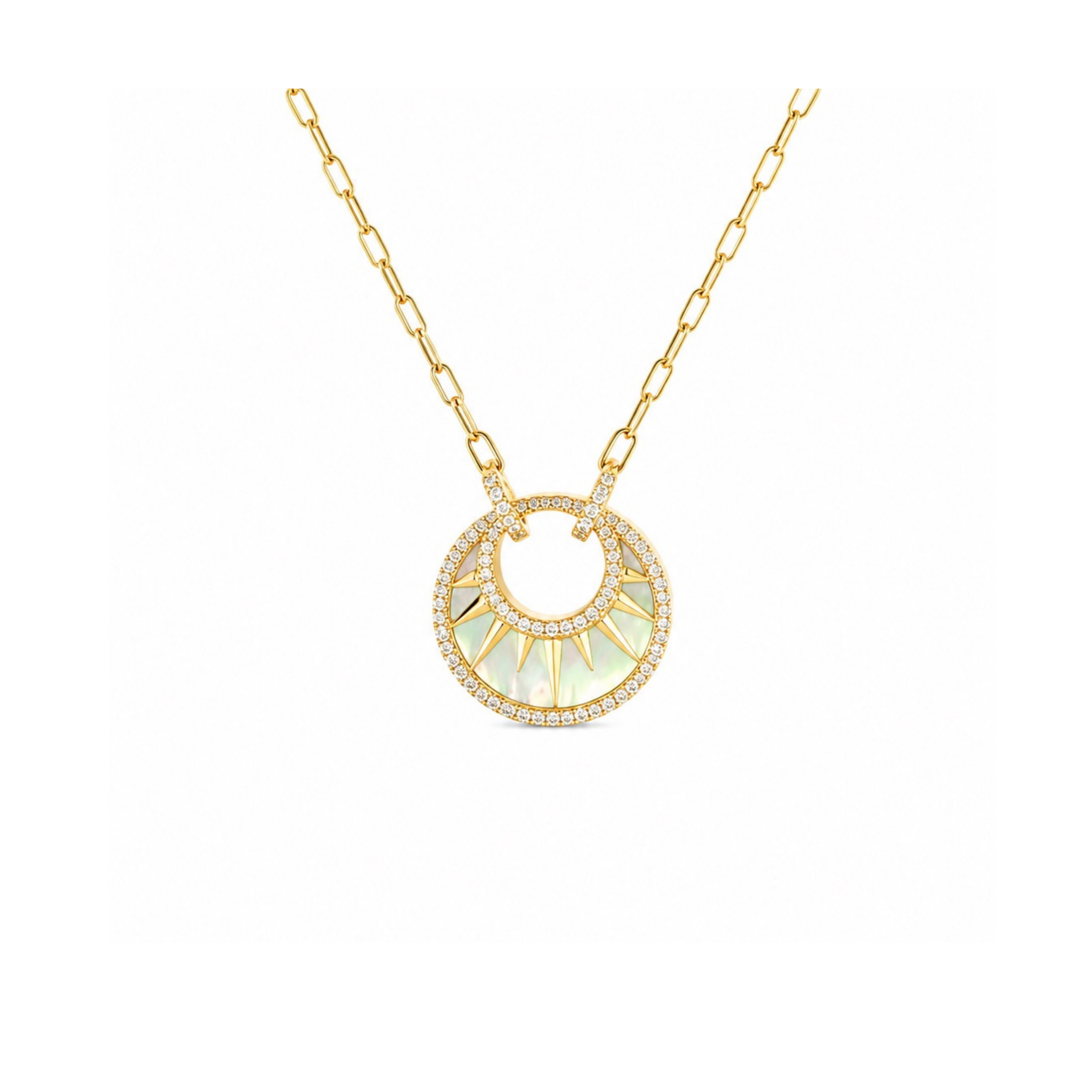 Sun & Moon Diamond Penant