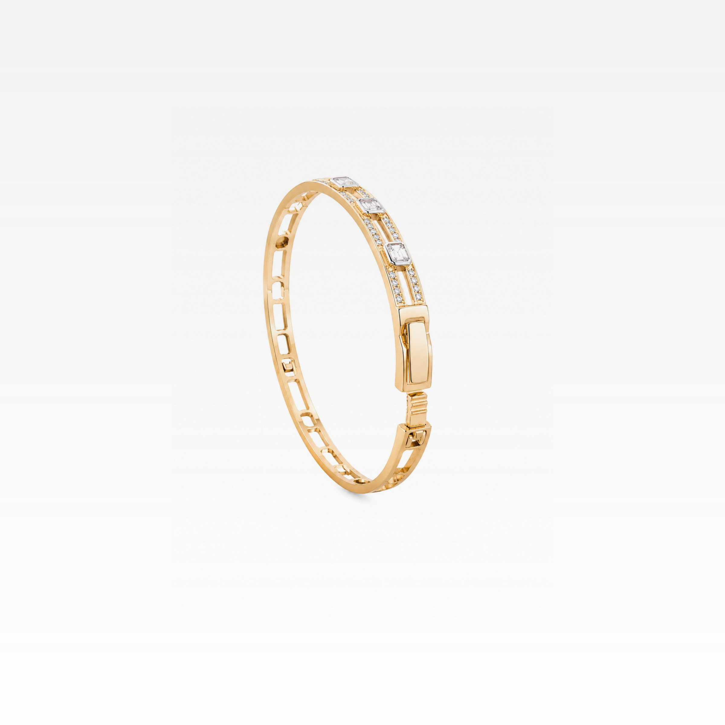Bezel Set Diamond Bangle
