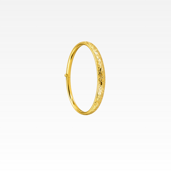 8mm Flower Filagree Bangle