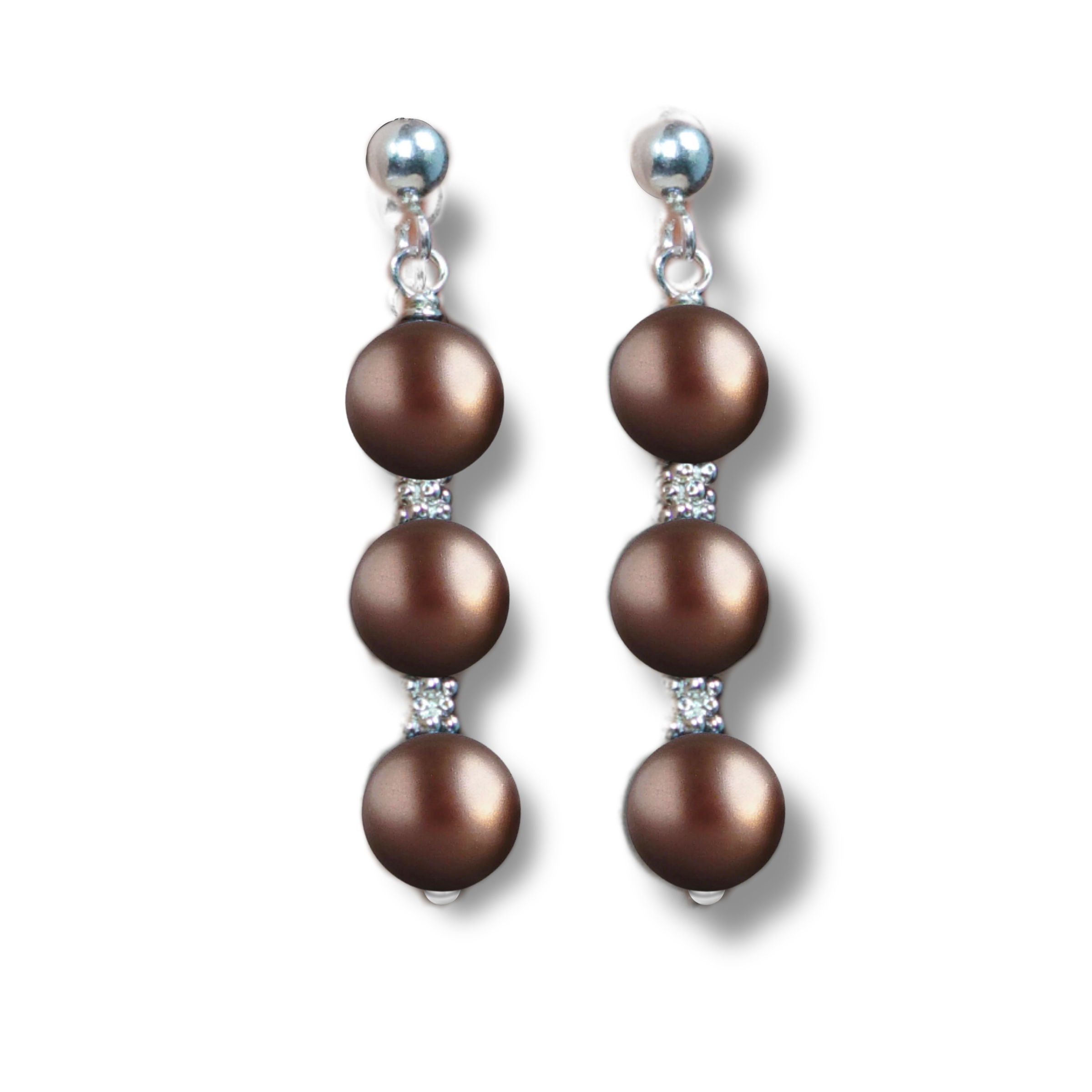 Chocolate Pearl Earrings