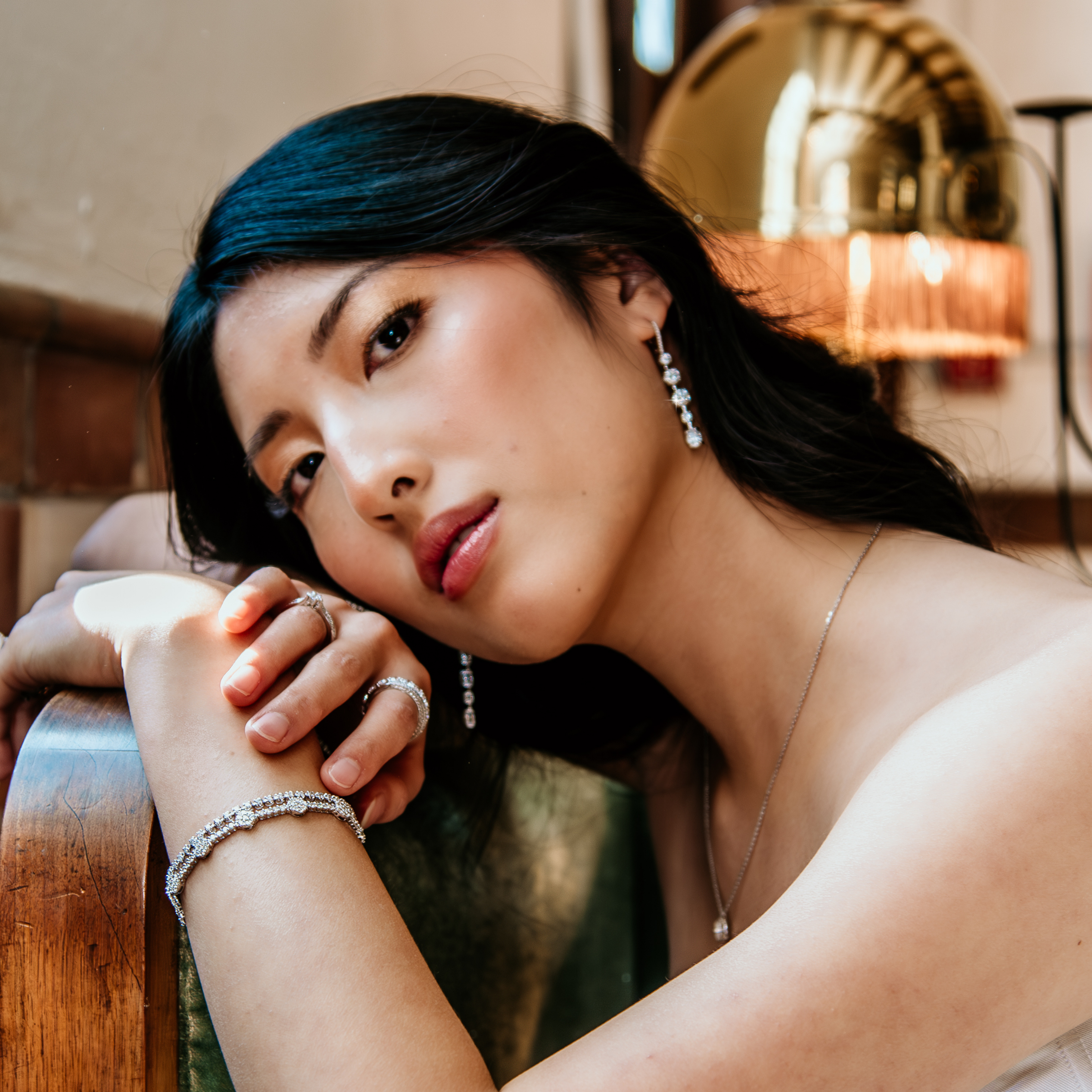 Diamond Drop Earrings