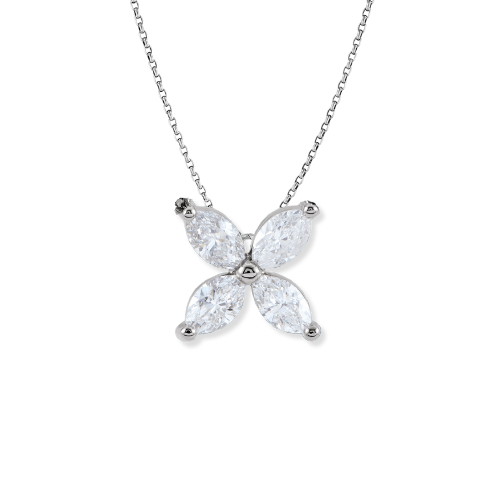 Floral Diamond Pendant