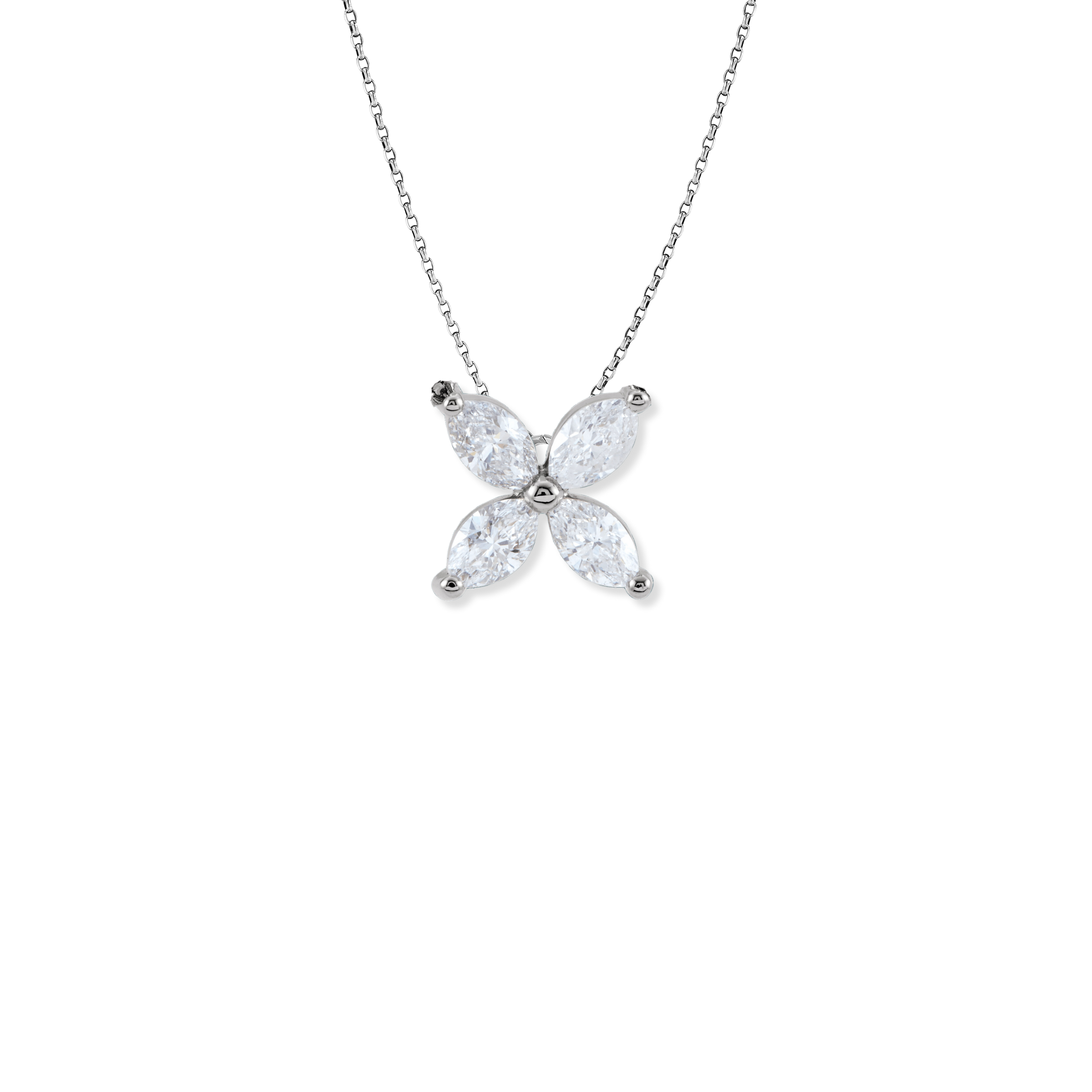 Floral Diamond Pendant