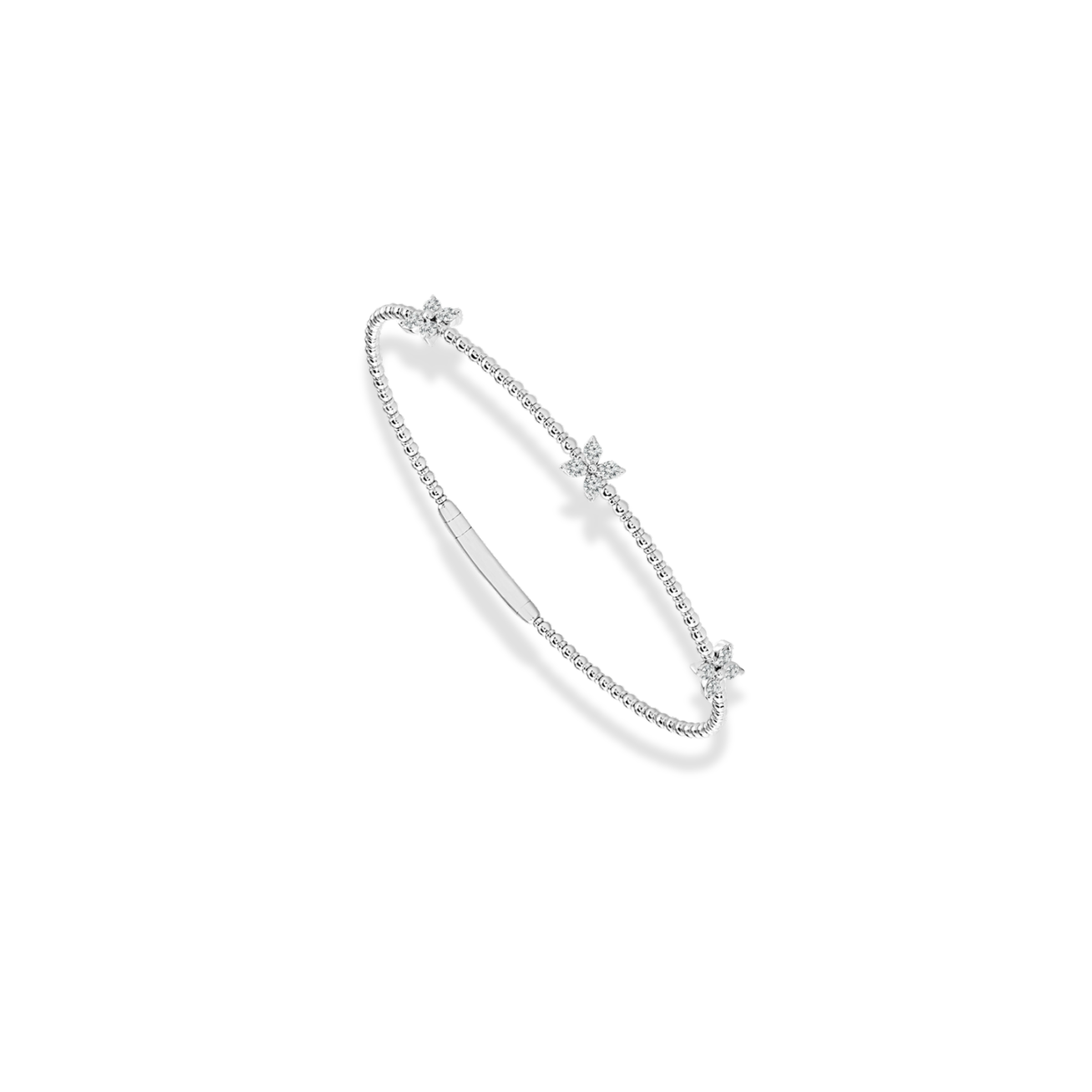 Floral Flexible Diamond Bracelet