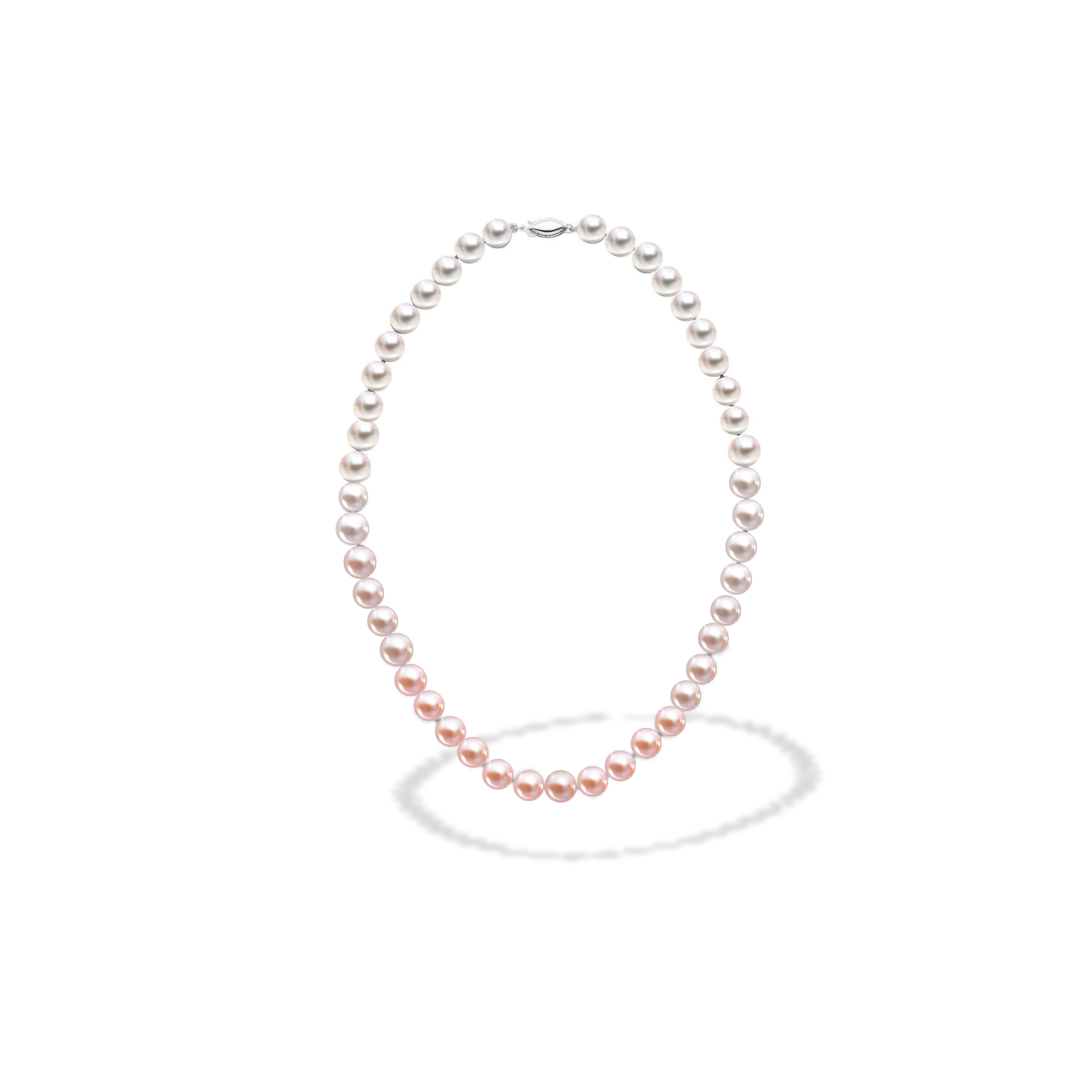 Pink Ombre Pearl Necklace