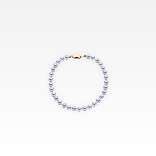 Grey-Blue Pearl Bracelet