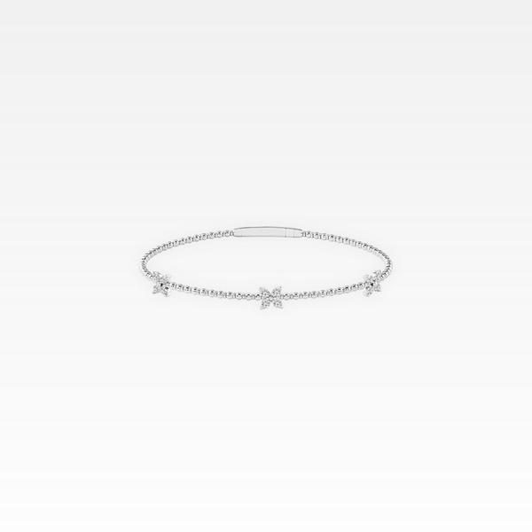 Floral Flexible Diamond Bracelet