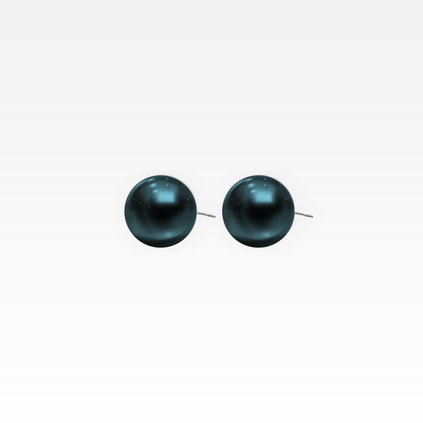 Black Pearl Earrings | 5MM