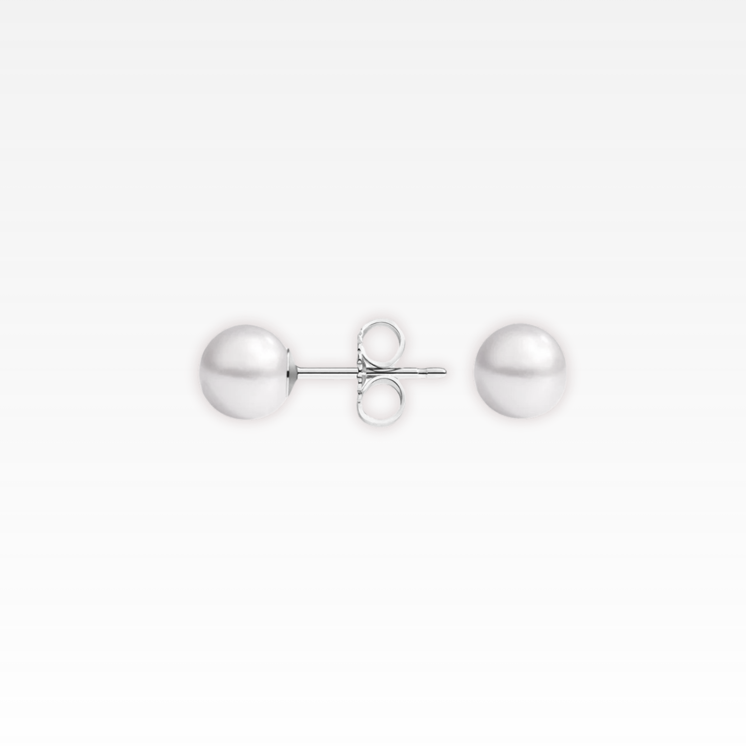 White Pearl Earrings | 5MM