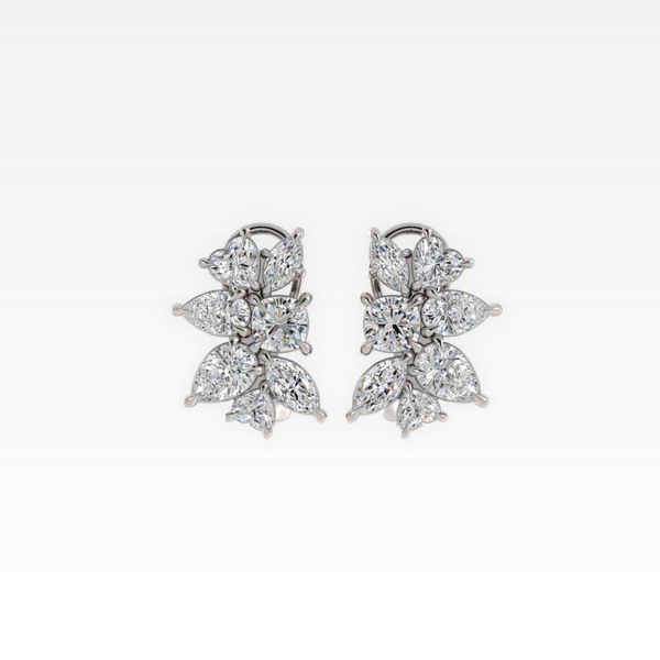 Multi-Shaped Diamond Earrings