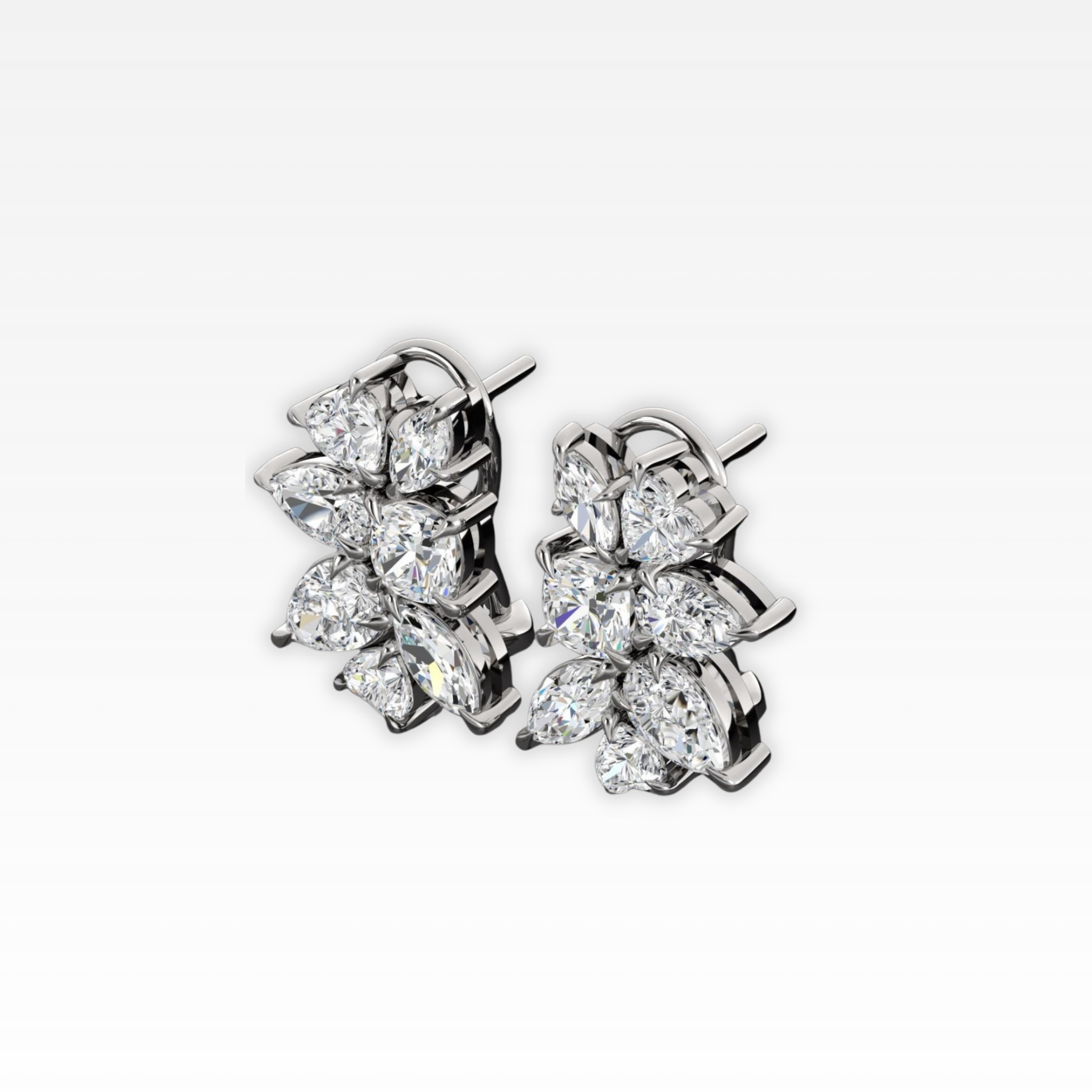 Multi-Shaped Diamond Earrings